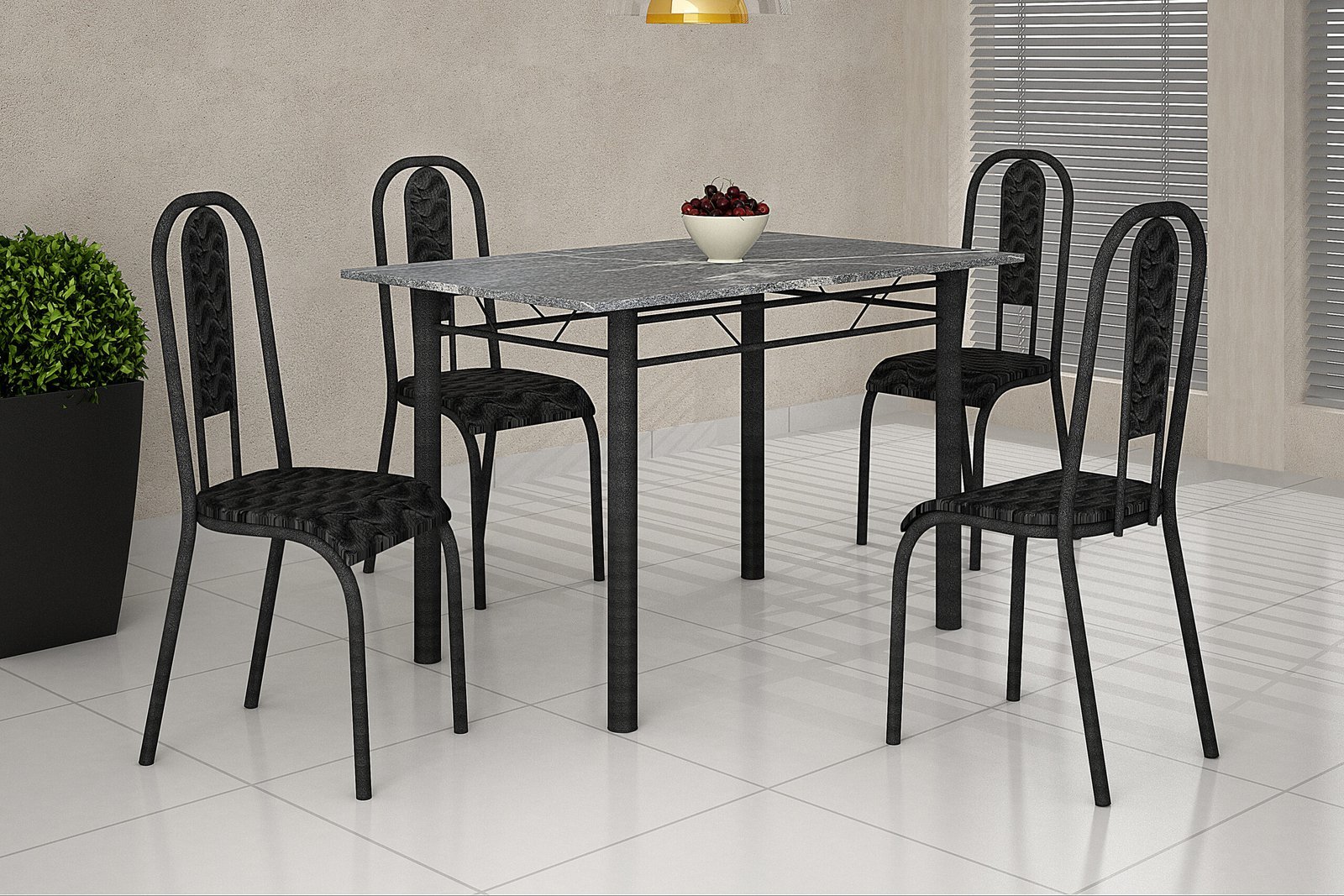 Conjunto Lisboa 4 Cadeiras - Imagem 2